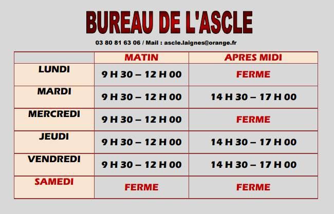 Horaire ascle